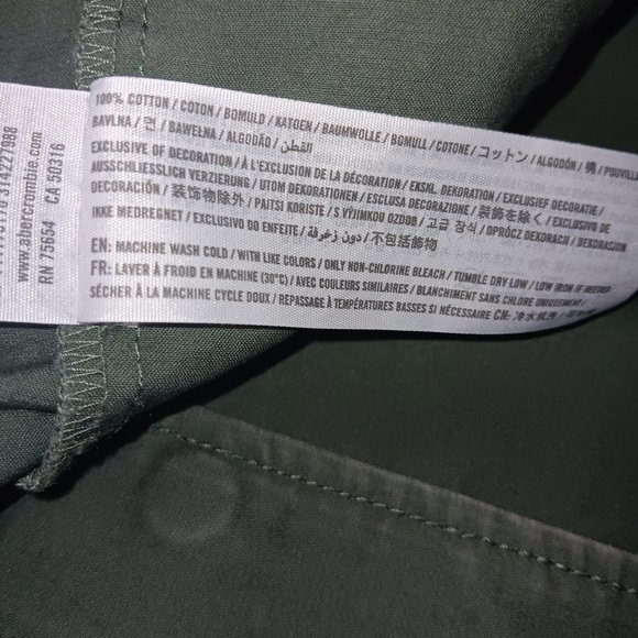 ABERCROMBIE & FITCH HOODIE UTILITY JACKET - Picture 6 of 8